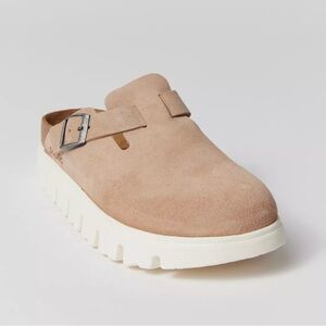Birkenstock Boston Chunky Suede Clog